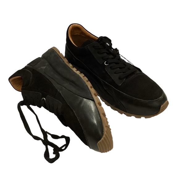 NWT John Varvatos Collection Les Low Black Trainer Sneakers Size 13 - Picture 10 of 16